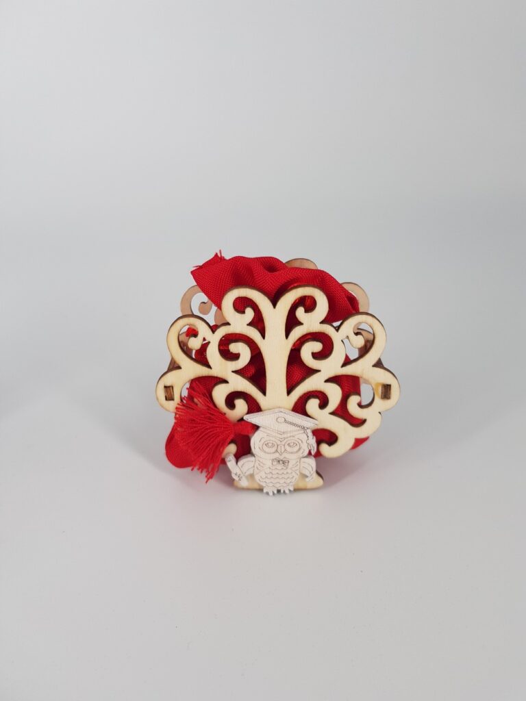 50 Ciondoli Albero Della Vita In Legno - Pendenti Decorativi Per Matrimoni, Battesimi, Fai Da Te, 4x3.9cm - Foto 2