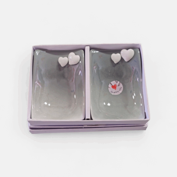 vuotatasche set da 2pz cuorematto grigio